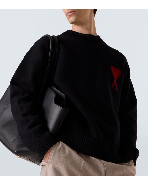 Pullover Ami De Cour di AMI in Black da Uomo