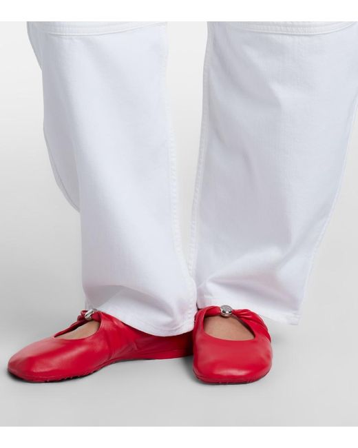 Loewe White Barrel-Leg Jeans