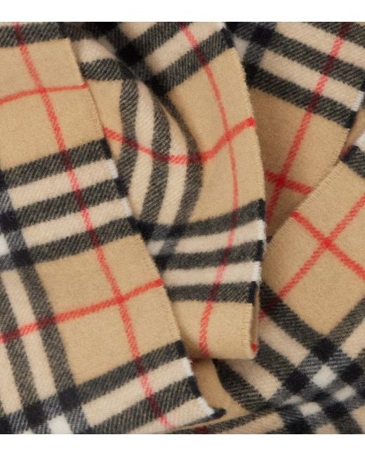 Bufanda Check De Cachemir Burberry de color Metallic