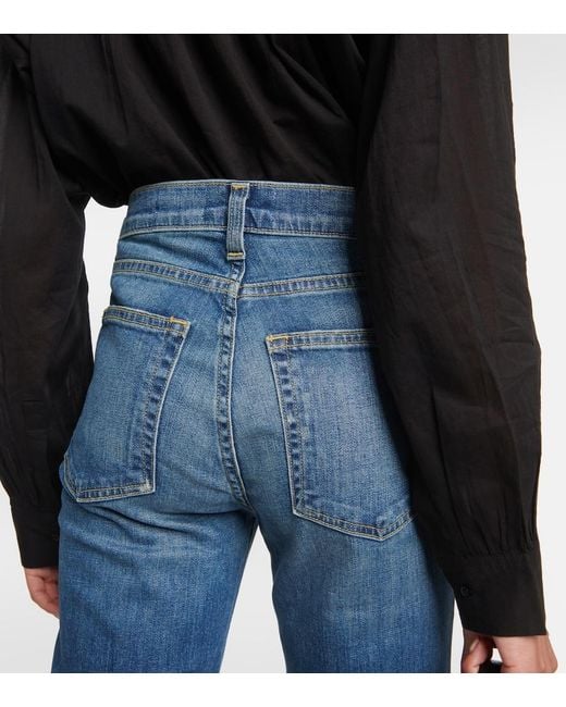 Nili Lotan Blue Celia Bootcut Jeans