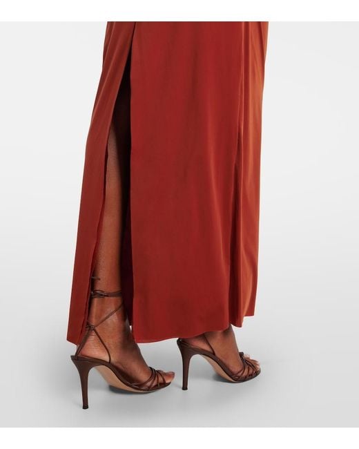 Sir Rosseli Gathered Jersey Maxi Dress