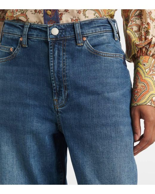 Jeans A Gamba Larga New Baggy di AG Jeans in Blue
