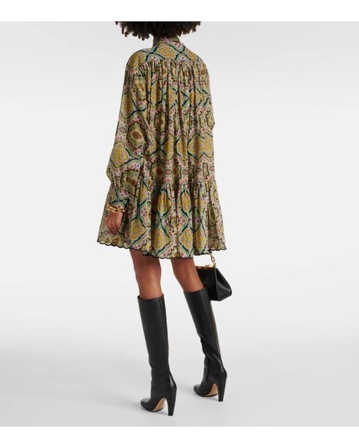 Etro Multicolor Printed Cotton Shirt Dress