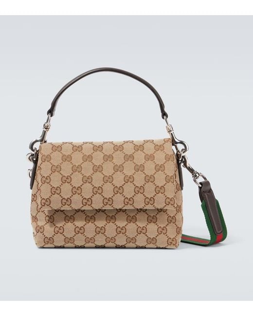 Gucci Brown Gg Canvas Small Crossbody Bag for men