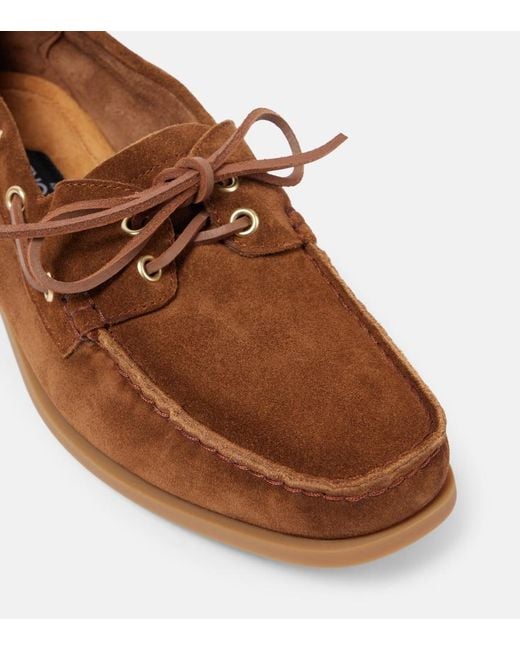 Tom Ford Brown Robin Suede Boat Shoes