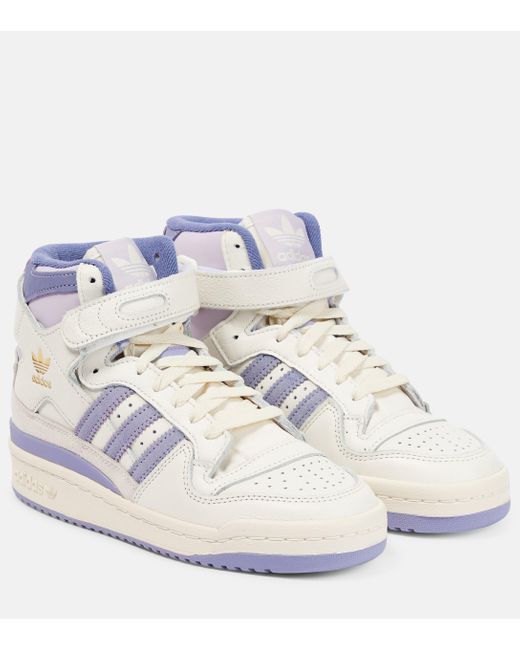 Adidas White Forum 84 High-top Sneakers