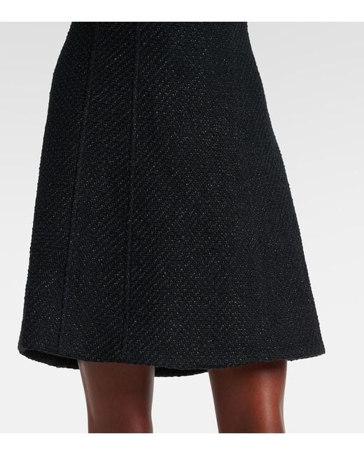 Veronica Beard Black Delphine Cotton-Blend Minidress
