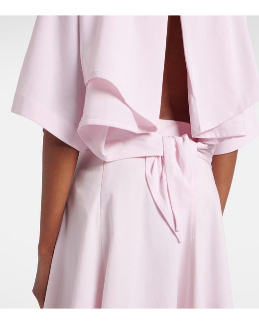 Jacquemus Pink Moisson Oversized Open-Back Jersey T-Shirt