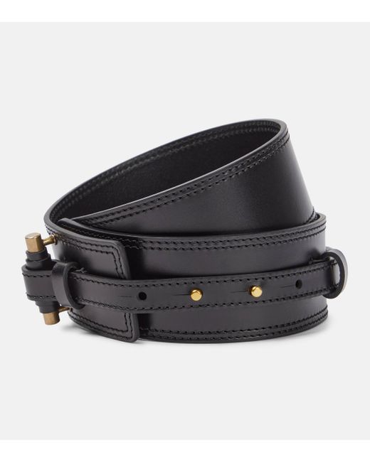 Isabel Marant Black Vigo Leather Belt