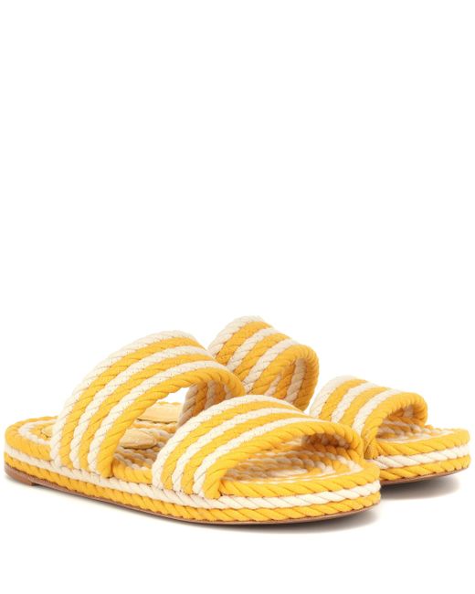 Zimmermann Yellow Sandalen aus Baumwolle