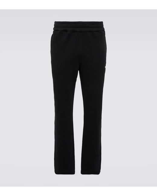 Zegna Black Cotton Jersey Sweatpants for men