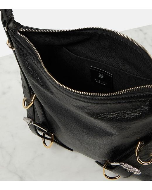 Bolso cruzado Voyou de piel Givenchy de color Black