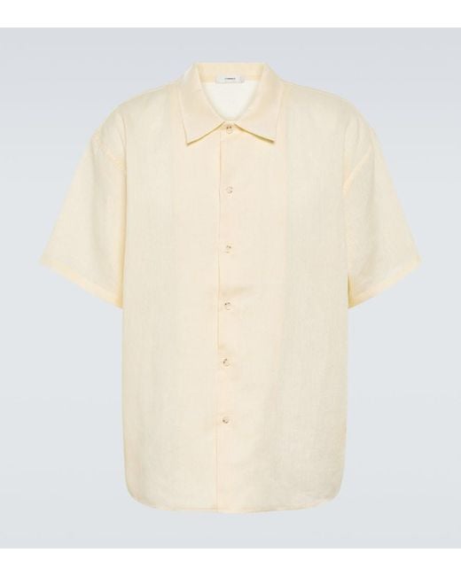 Commas Natural Oversized Linen Shirt for men