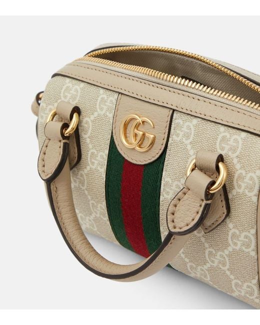 Gucci Metallic Tote Bag Ophidia Mini Mit Leder