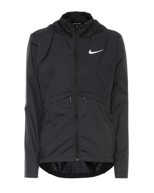 Nike Black Hooded Running Jacket
