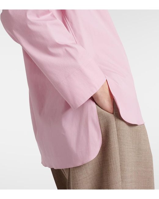 Max Mara Pink Hemd Karina aus einem Baumwollgemisch