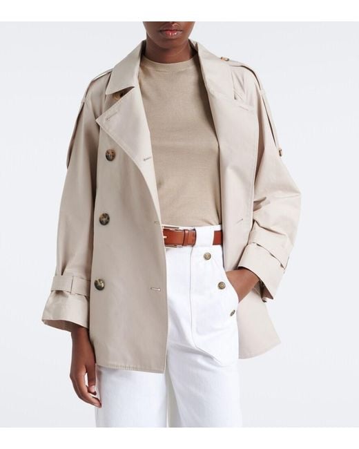 Max Mara Natural The Cube Cotton-Blend Twill Jacket