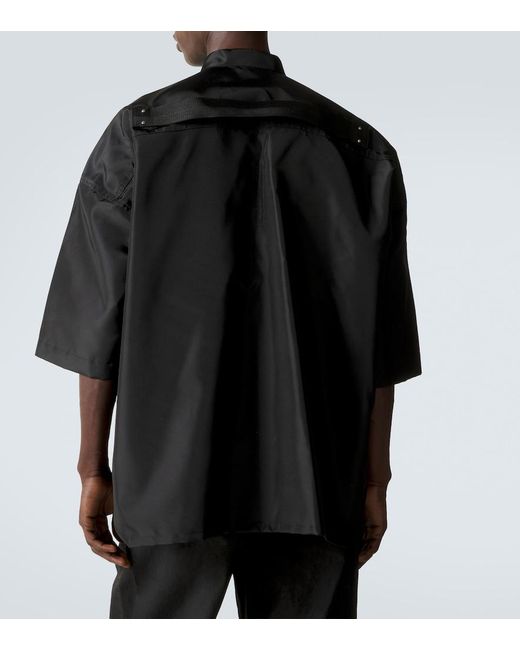 Rick Owens Black Jumbo Faun Oversized Shirt for men