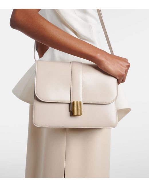 Khaite Natural Blake Leather Crossbody Bag