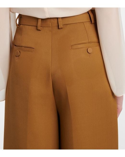 Altuzarra Brown Dash Cropped Barrel-Leg Pants