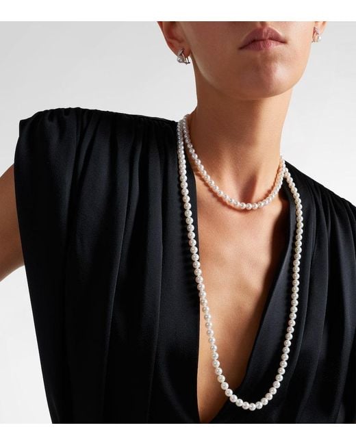 Mikimoto White 18Kt Necklace With Pearls