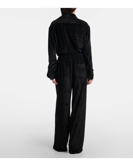 Pantalones Anchos De Tiro Alto Balenciaga de color Black