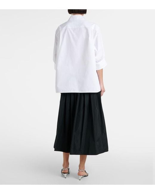 Jil Sander White Boxy Cotton Shirt