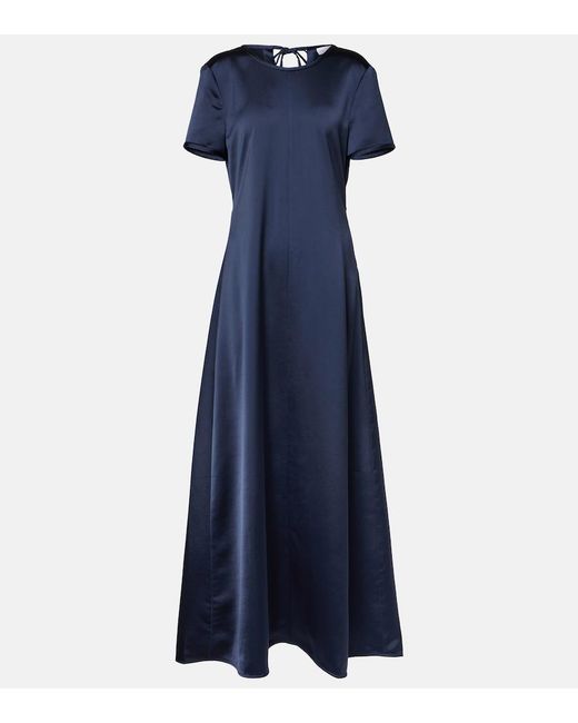 Proenza Schouler Blue Label Delphine Satin Maxi Dress