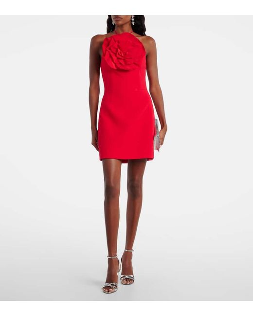 Robe Cameron En Crepe A Fleurs Rebecca Vallance en coloris Red