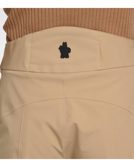 Pantaloni da sci in tessuto tecnico di 3 MONCLER GRENOBLE in Natural