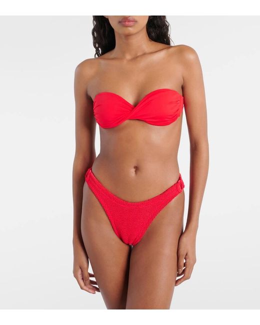 Top bikini a fascia Martinique di Melissa Odabash in Red