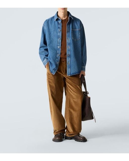 Loewe Blue Denim Shirt for men