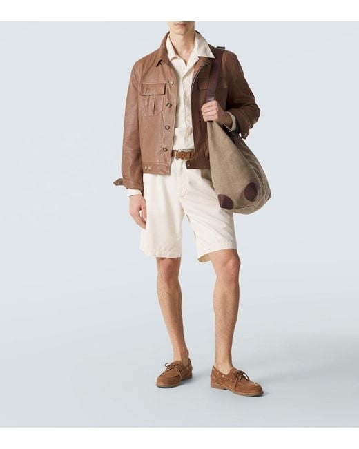 Brunello Cucinelli Natural Cotton Shirt for men