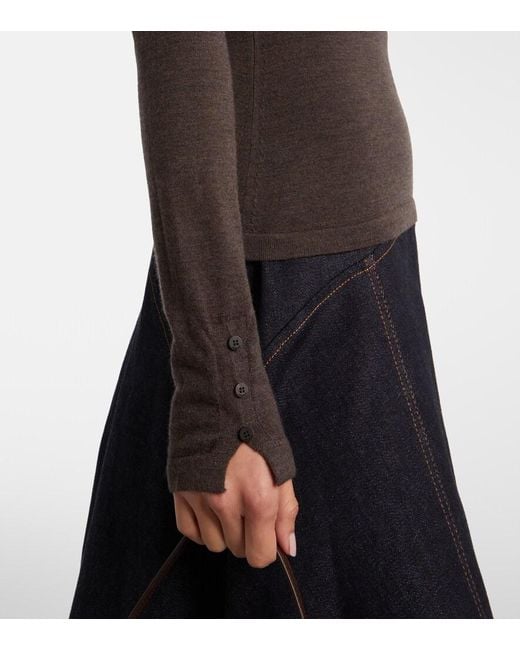Jacquemus Brown Wool Polo Shirt