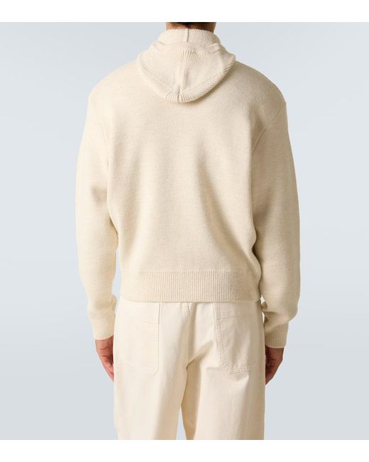 Pull En Alpaga Et Laine Melanges Lemaire pour homme en coloris White