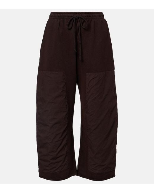 Leset Brown Jamie Patchwork Cotton Terry Swetapants