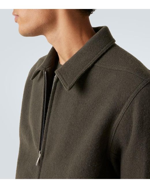 Rick Owens Green Brad Virgin Wool Jacket for men