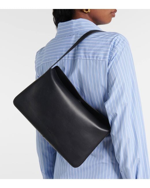 Aesther Ekme Black Soft Leather Shoulder Bag