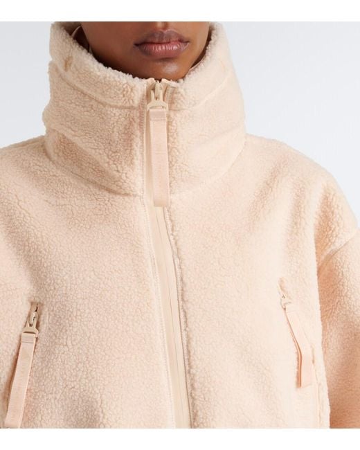 Adidas By Stella McCartney Natural Hooded Teddy Jacket