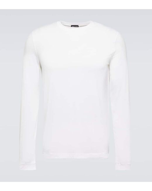 Camiseta de jersey Giorgio Armani de hombre de color White