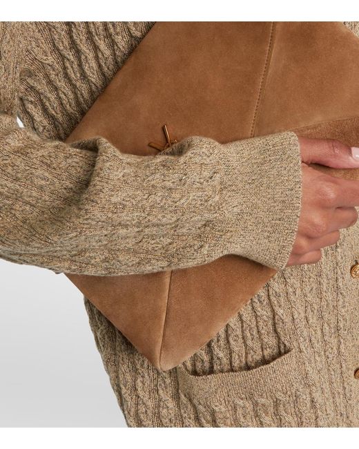 Loro Piana Natural Bihar Cable-Knit Cardigan