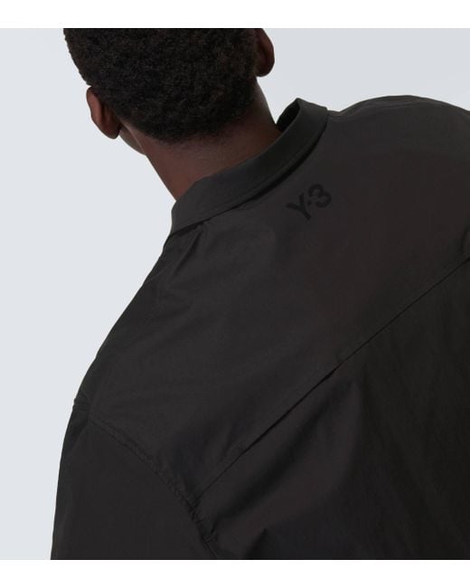 Y-3 Black Cotton-blend Shirt for men