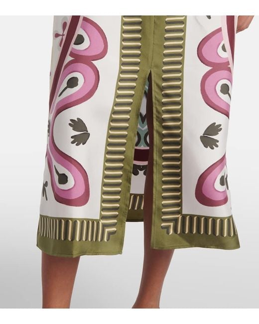 LaDoubleJ Multicolor Apericena Printed Silk Dress