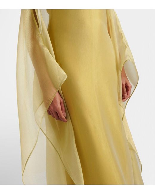 Taller Marmo Yellow Sza Sza Spirito Organza Kaftan