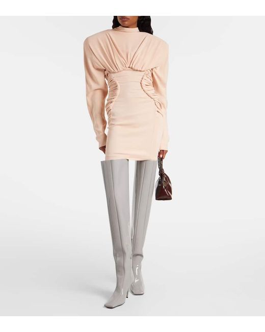 Stella McCartney Gray Overknee-Stiefel Eve