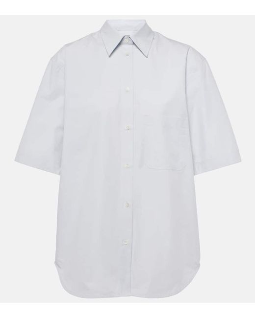 Camicia in popeline di cotone di Totême  in White