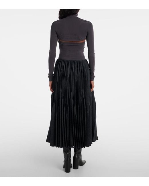 Top Second-Skin Alaïa en coloris Blue