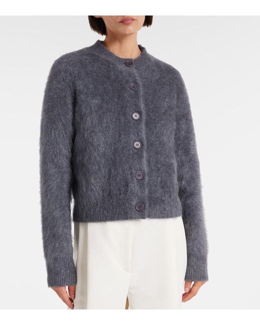 Lisa Yang Gray Azalea Cashmere Cardigan