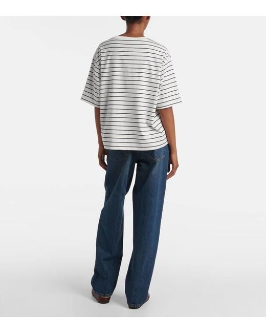 Miu Miu White Cotton Jersey T-Shirt