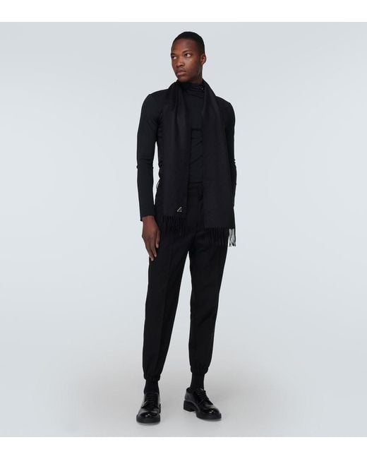 Prada Black Silk Scarf for men